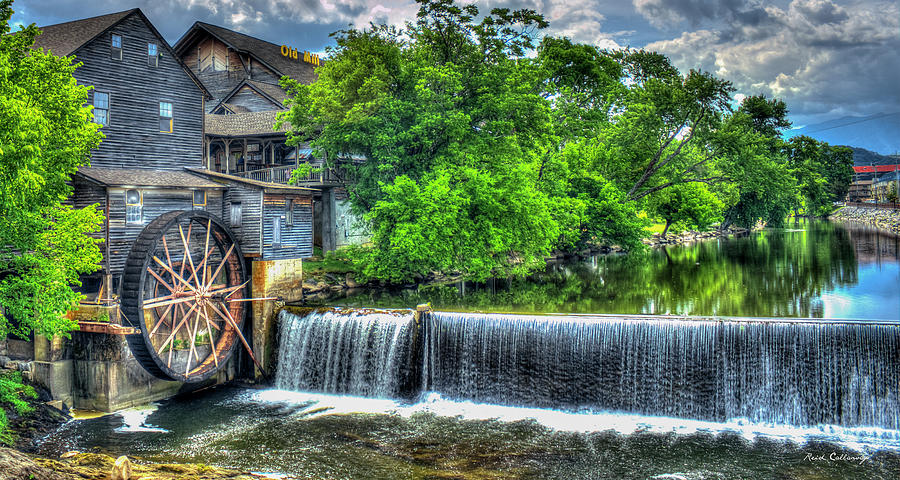 Majestic Old Mill Pigeon Forge Mill Great Smoky Mountains Art Photograph by Reid Callaway