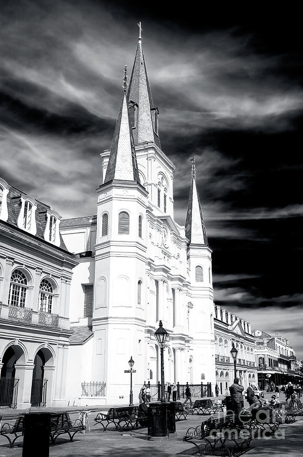 Majestic St. Louis Cathedral New Orleans Photograph by John Rizzuto