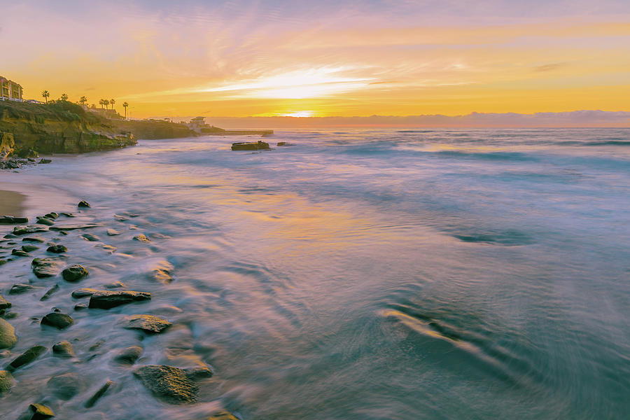 Majestic Sunset at La Jolla Cove, San Diego Photograph by McClean ...