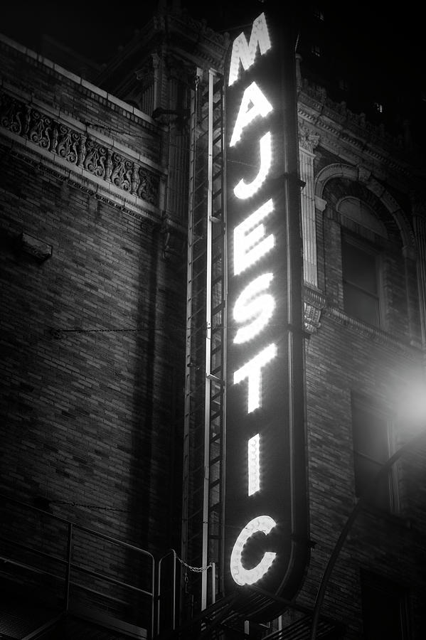 Majestic Theater Marquee Photograph by Mark Andrew Thomas