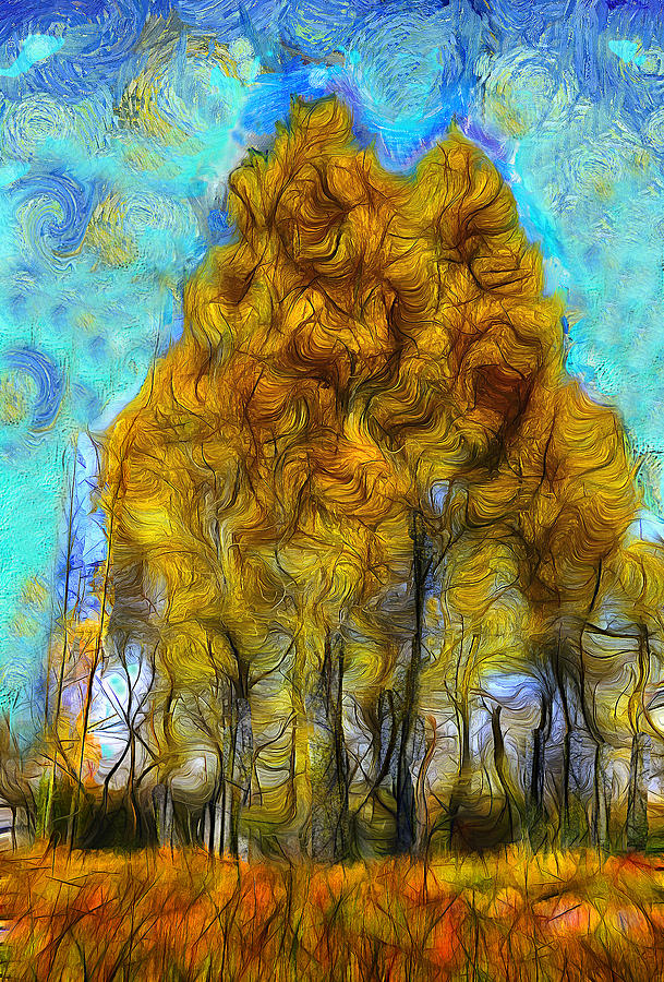 Fall Digital Art - Majestic Tree by Jean-Marc Lacombe