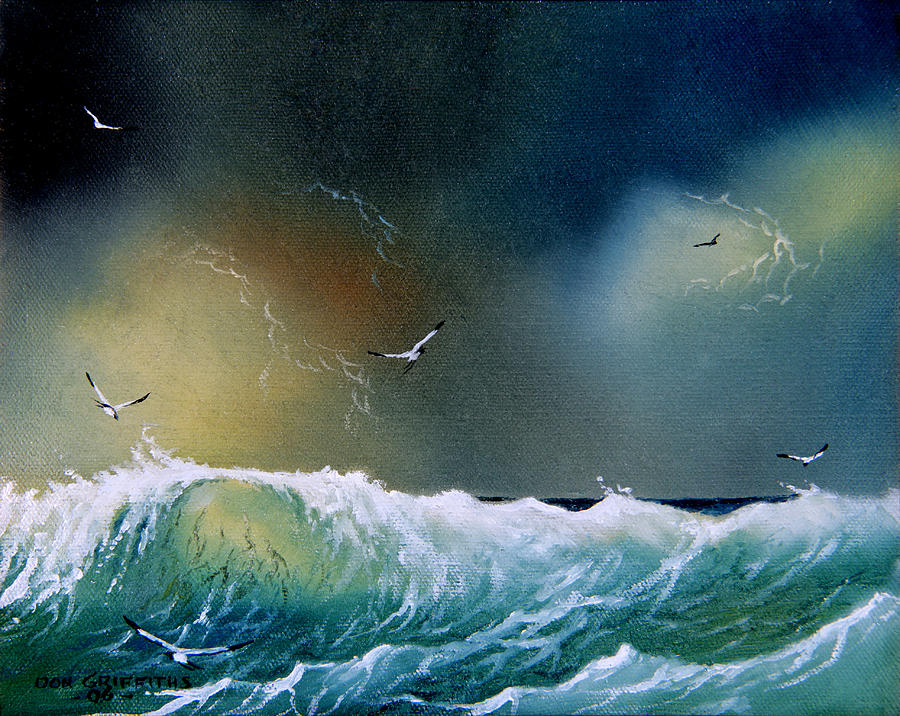 Wildlife Painting - Majestic Wave by Don Griffiths