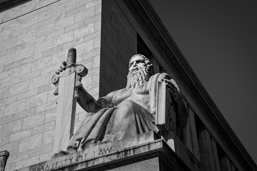 Majesty of Law In Black and White Photograph by Greg and Chrystal Mimbs