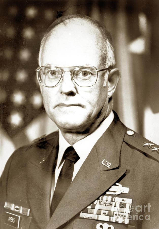 Ltg Photograph - Major General Thomas Dudley Ayers, Fort Ord Circa 1981 by Monterey County Historical Society