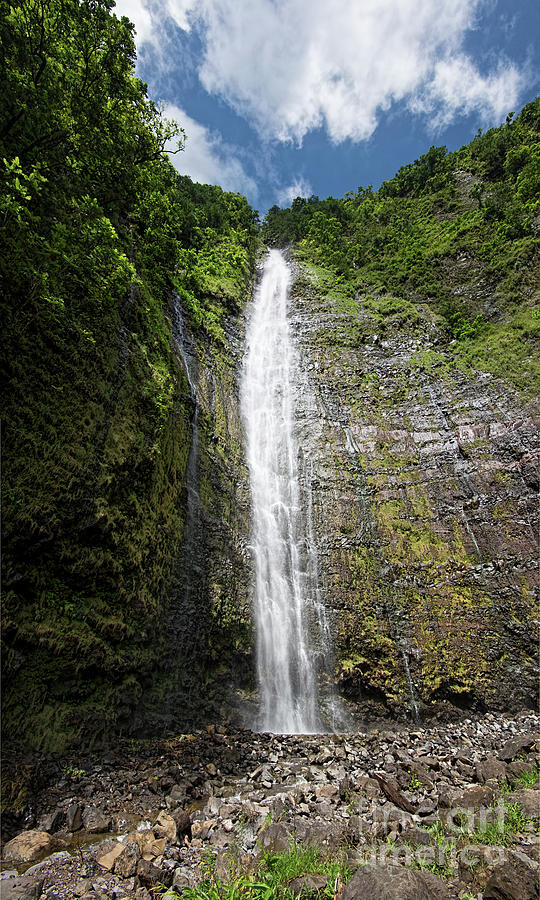 Makahiku falls Panorama Photograph by Baywest Imaging