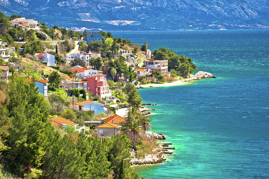 Makarska riviera turquoise coastline view Photograph by Brch Photography