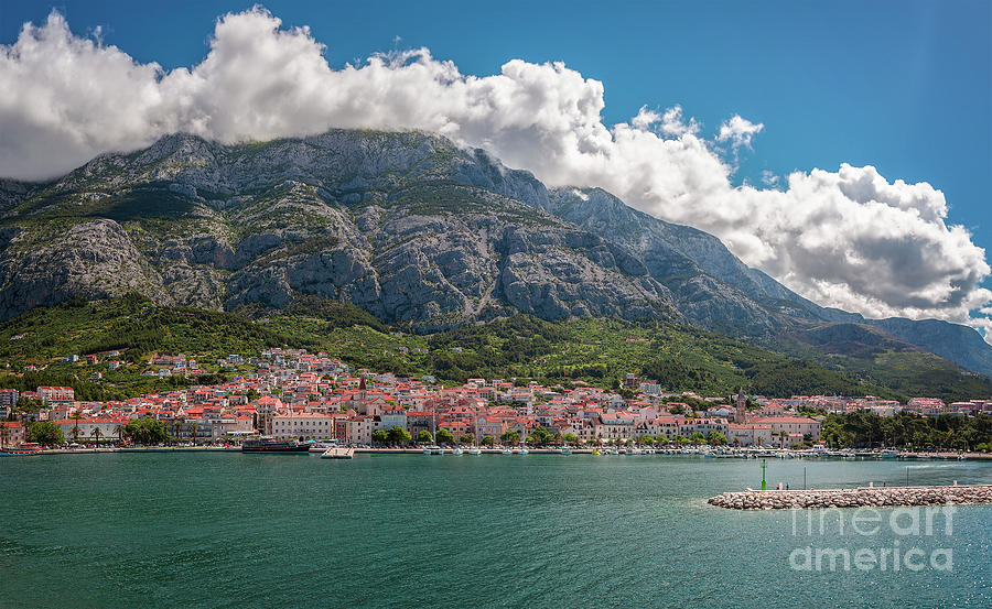 Makarska town and harbour Photograph by Sophie McAulay