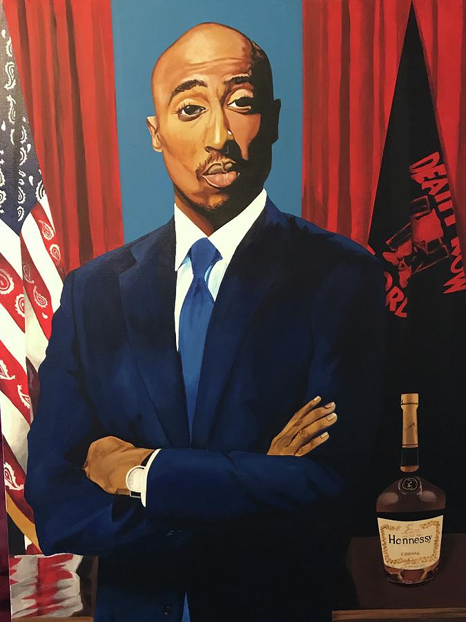 Makaveli for President Painting by Taliaferro Woodfork