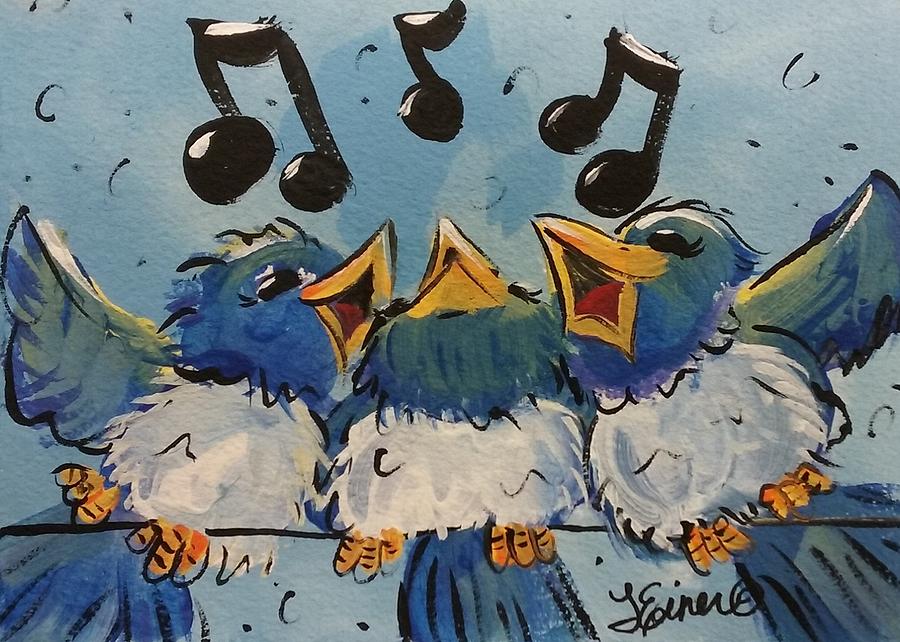 Make a Joyful Noise Painting by Terri Einer