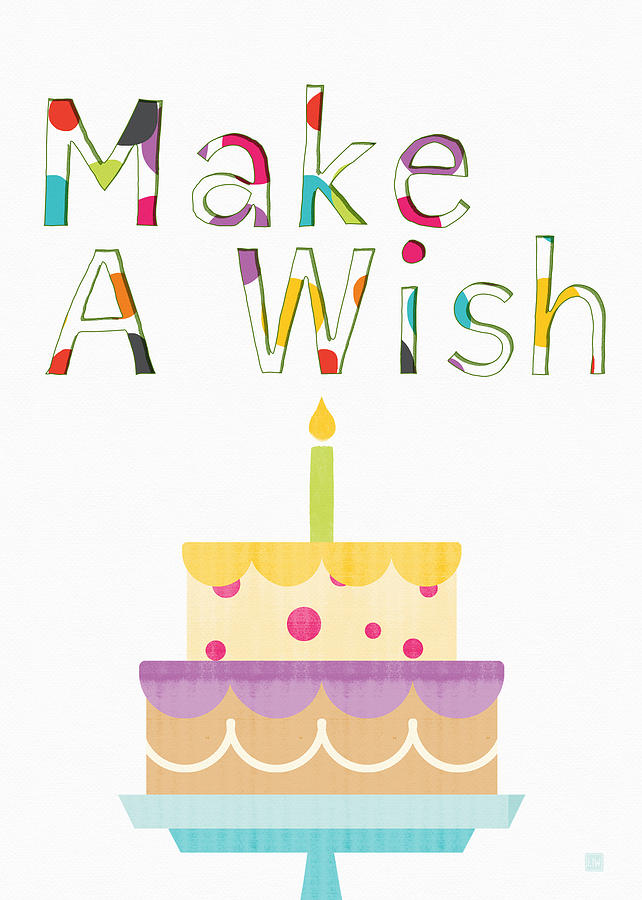 Cake Digital Art - Make a Wish- Art by Linda Woods by Linda Woods