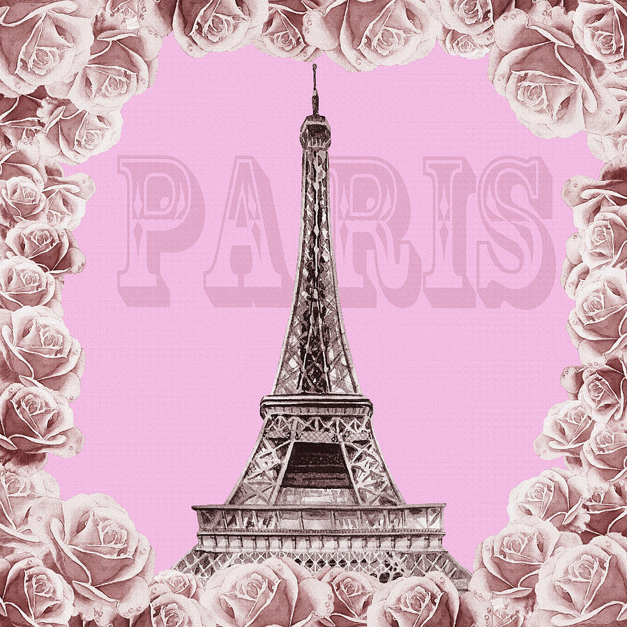 Make Me Pink Paris Painting by Irina Sztukowski