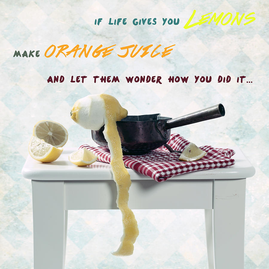 Lemon Photograph - Make Some Orange Juice by Joana Kruse