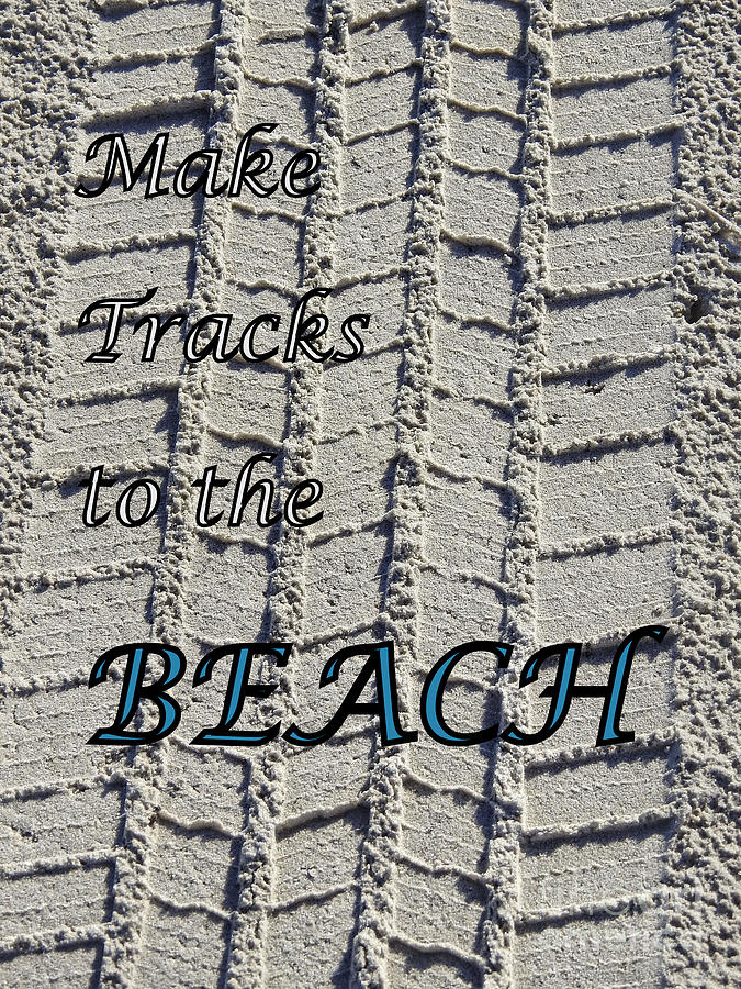 Make Tracks To The BEACH Photograph by Ella Kaye Dickey