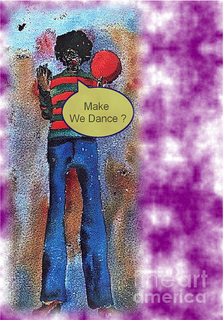 Make we dance Painting by Val Byrne
