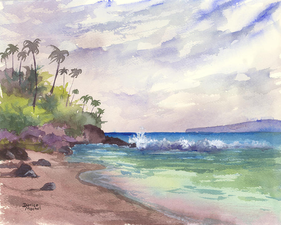 Makena Maui Painting by Darice Machel McGuire