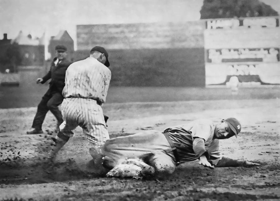 MAKING THE PLAY c. 1920 Photograph by Daniel Hagerman