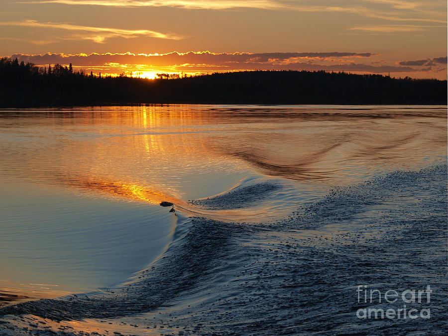 Making Waves at Sunset Photograph by Vivian Martin