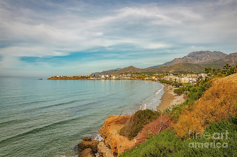 Makrygialos Beach Coastline Photograph by Antony McAulay