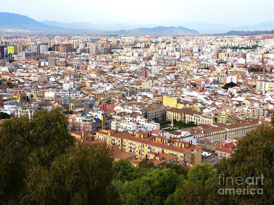 Malaga Cityscape Photograph by John Rizzuto