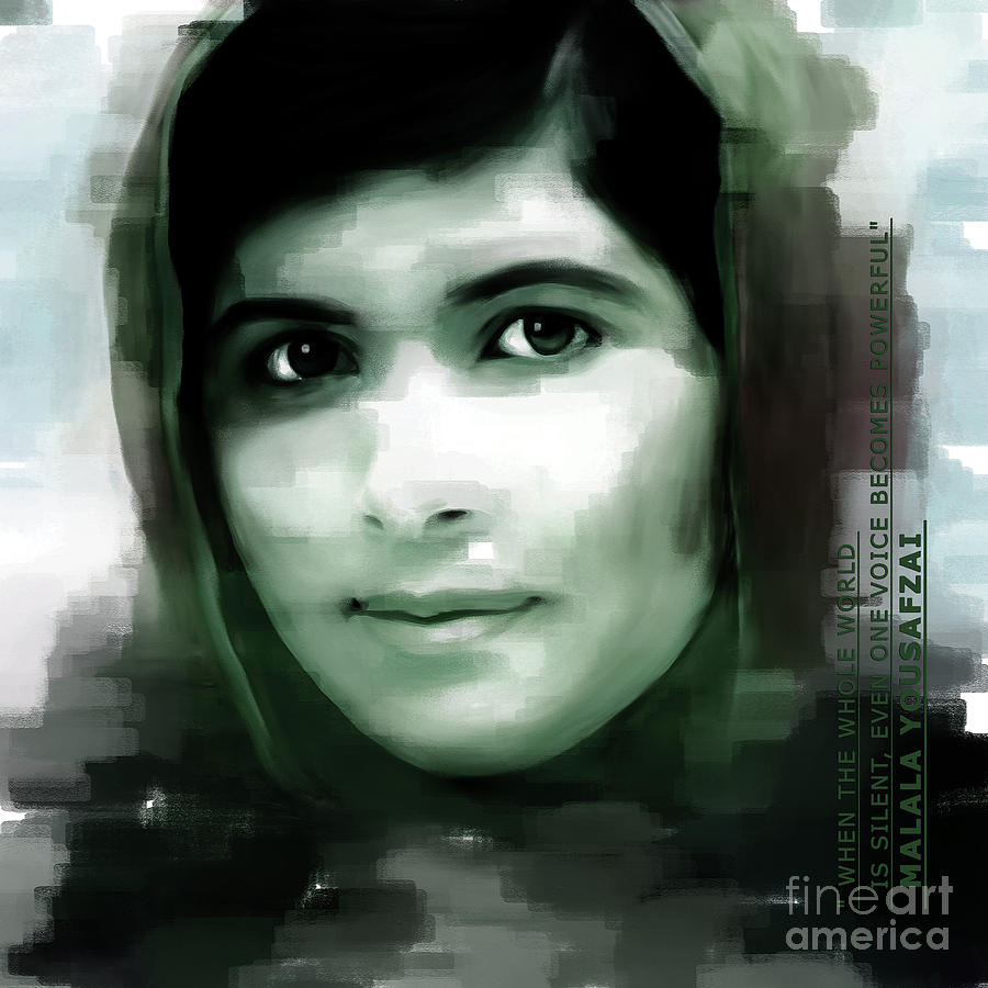 Malala Yousaf Zai 012 Painting by Gull G