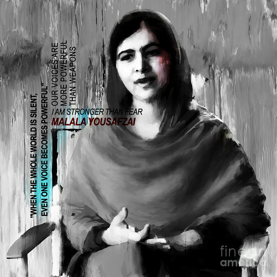 Malala Yousaf Zai 03 Painting by Gull G