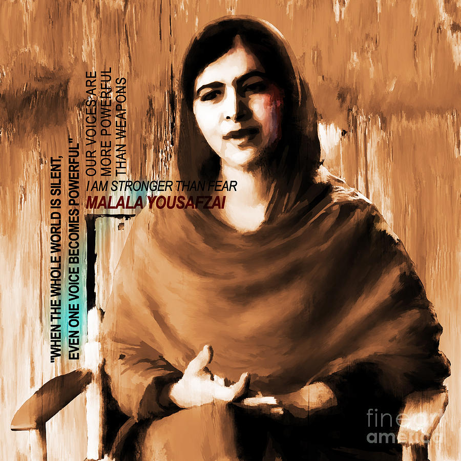 Malala Yousaf Zai 04 Painting by Gull G