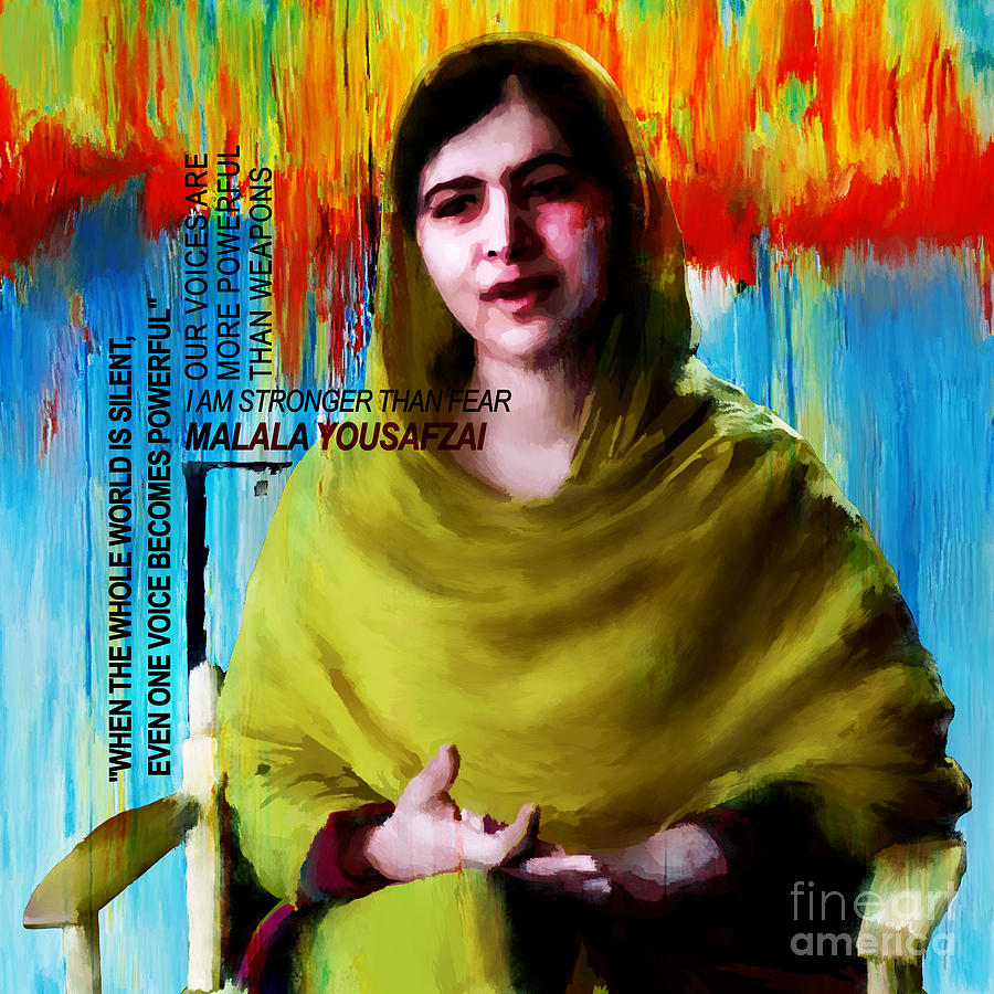Malala Yousaf Zai 05 Painting by Gull G