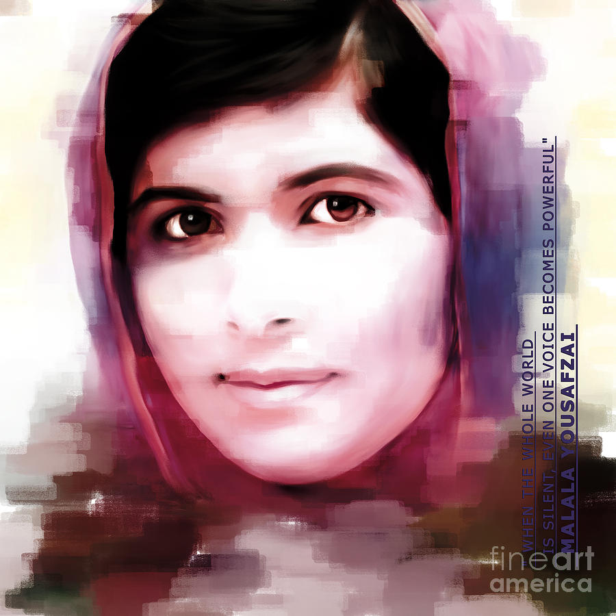 Malala Yousaf Zai 15 Painting by Gull G