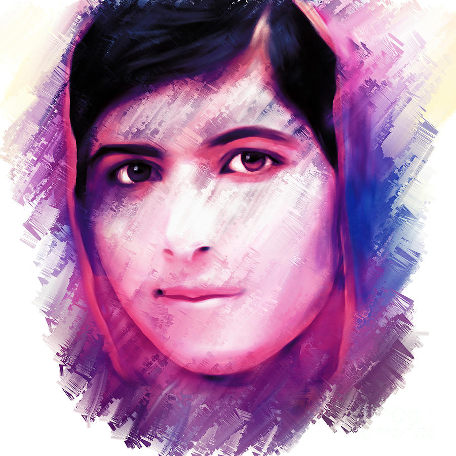 Malala Yousaf Zai 17 Painting by Gull G