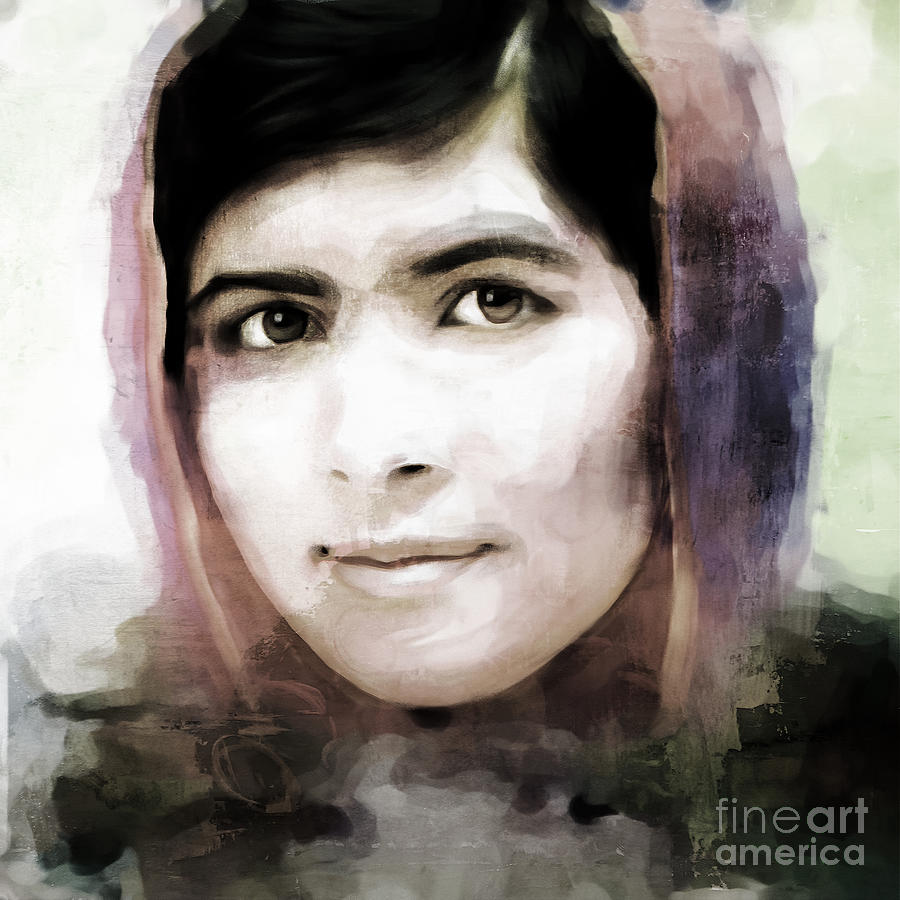 Malala yousafzai 25 Painting by Gull G