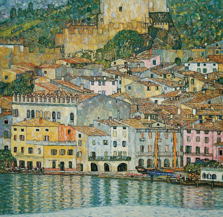 Malcesine  Lake Garda Painting by Gustav Klimt