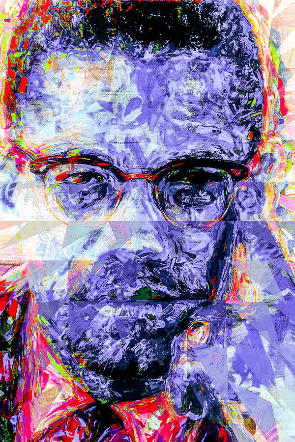 Malcolm X Digitally Painted 1 Photograph by David Haskett II