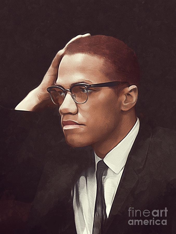 Malcolm X Painting