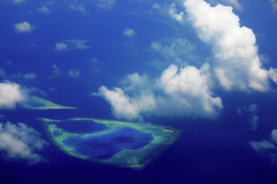 Maldivian Dreams 1. Aerial Journey Around Maldives Photograph by Jenny Rainbow