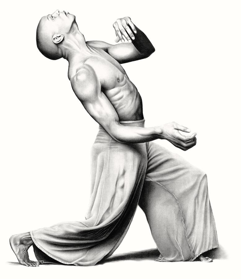 male dancer II Drawing by Grayski Studio | Fine Art America