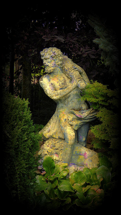 Male Garden Statue Photograph by Lori Seaman