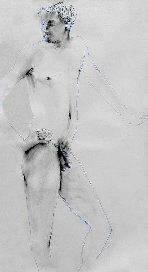 Nude Painting - Male Nude 4803 by Elizabeth Parashis