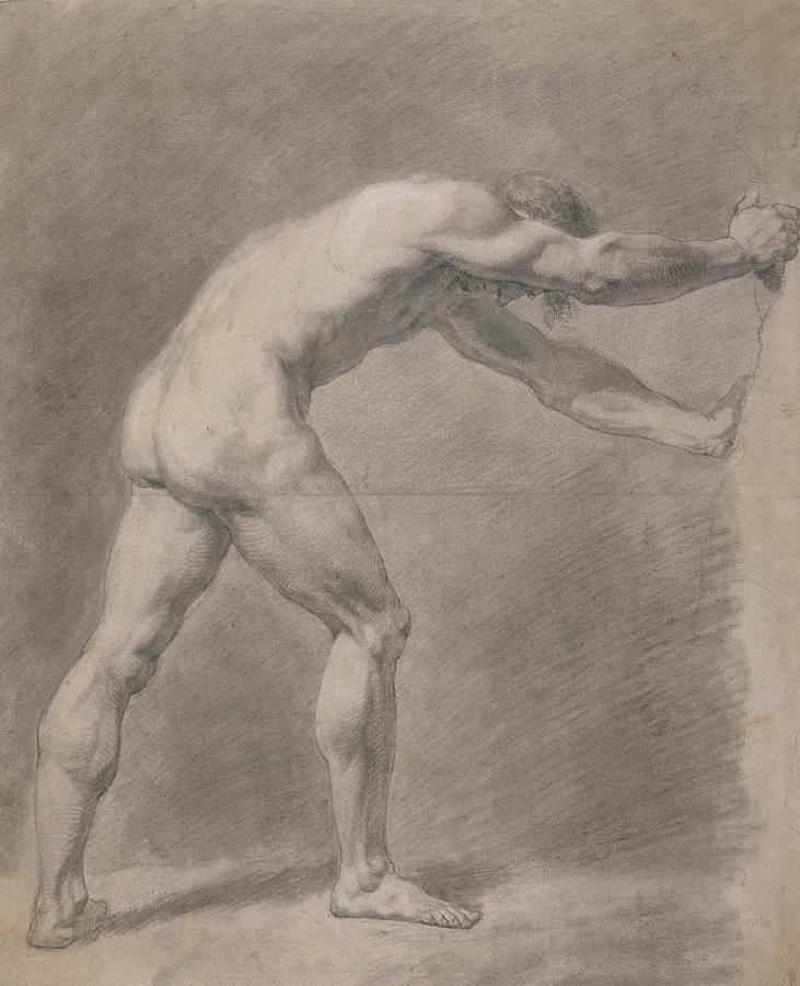 Male Nude  Drawing by John Constable