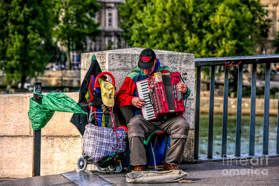 Male Street Musician Accordion Player  Photograph by Chuck Kuhn