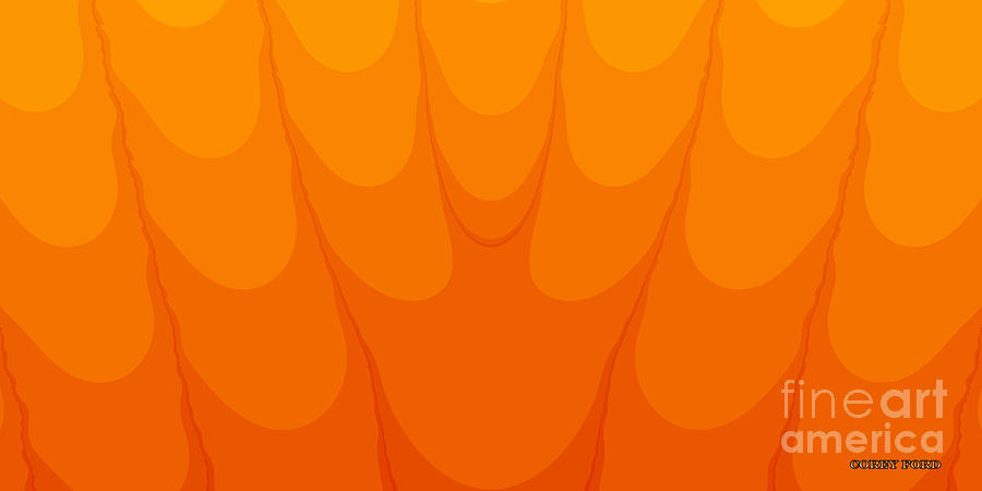 Mali Orange Painting by Corey Ford