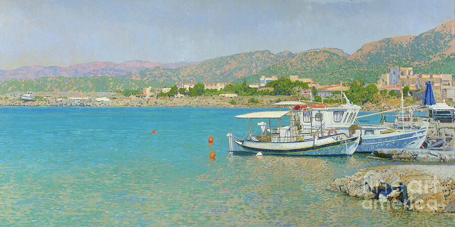 Impressionism Painting - Malia Bay. Crete. by Simon Kozhin