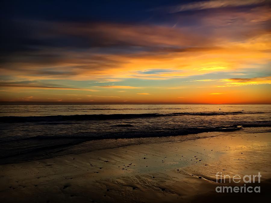 Malibu Beach Sunset Photograph by Chris Tarpening