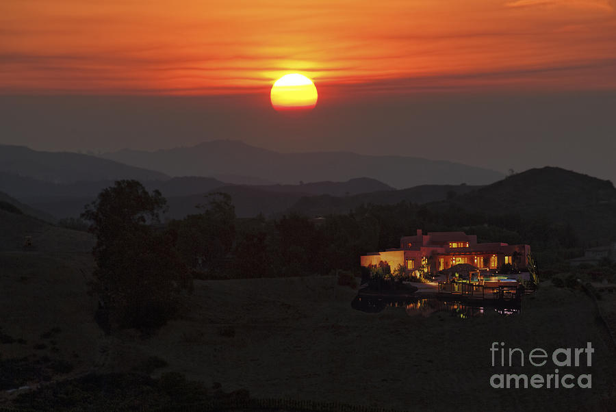 Malibu Hills Sunrise Photograph by David Zanzinger