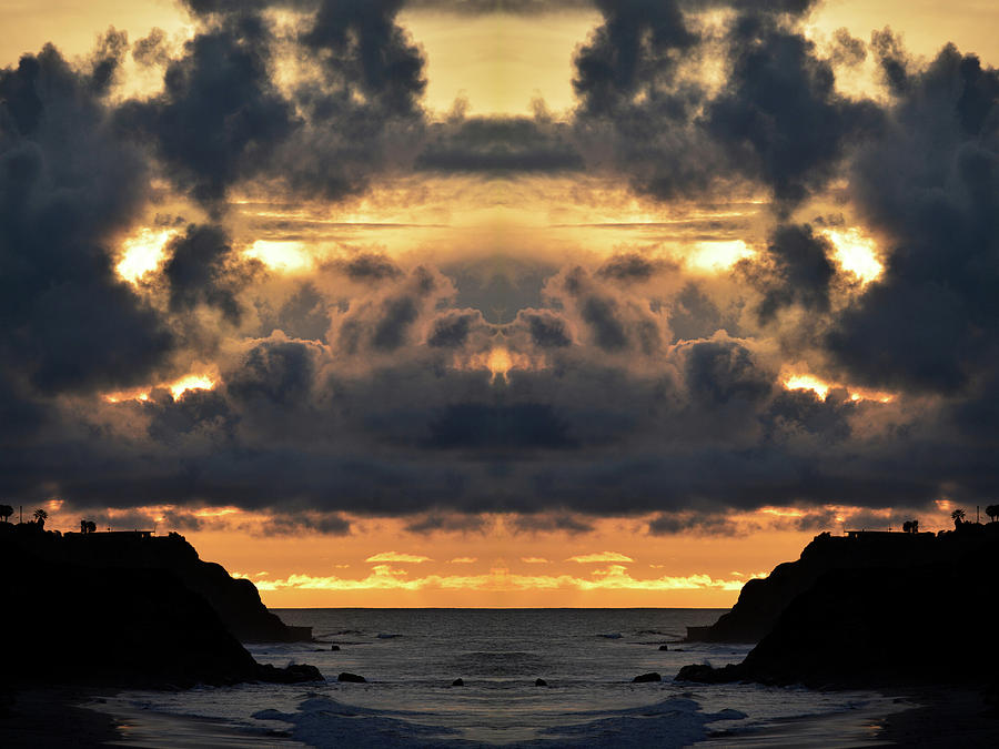 Malibu Mirror Sunset Photograph by Kyle Hanson