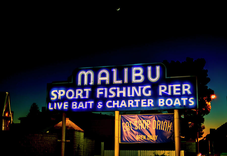 Malibu Pier At Dusk Photograph by Gene Parks