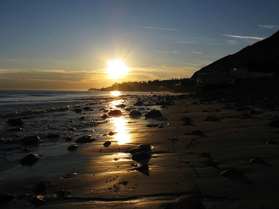 Malibu Sunset Photograph by Kellie Prowse