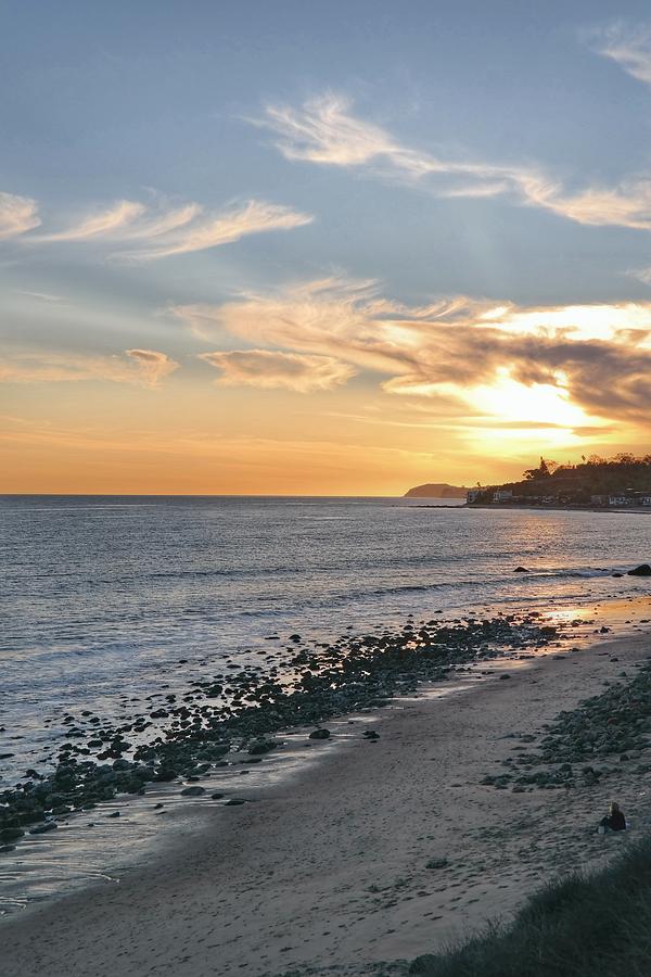 Sunset Photograph - Malibu Sunset with Pointe Dume by Josh Coleman