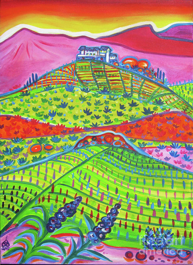 Malibu Winery Painting by Rachel Houseman