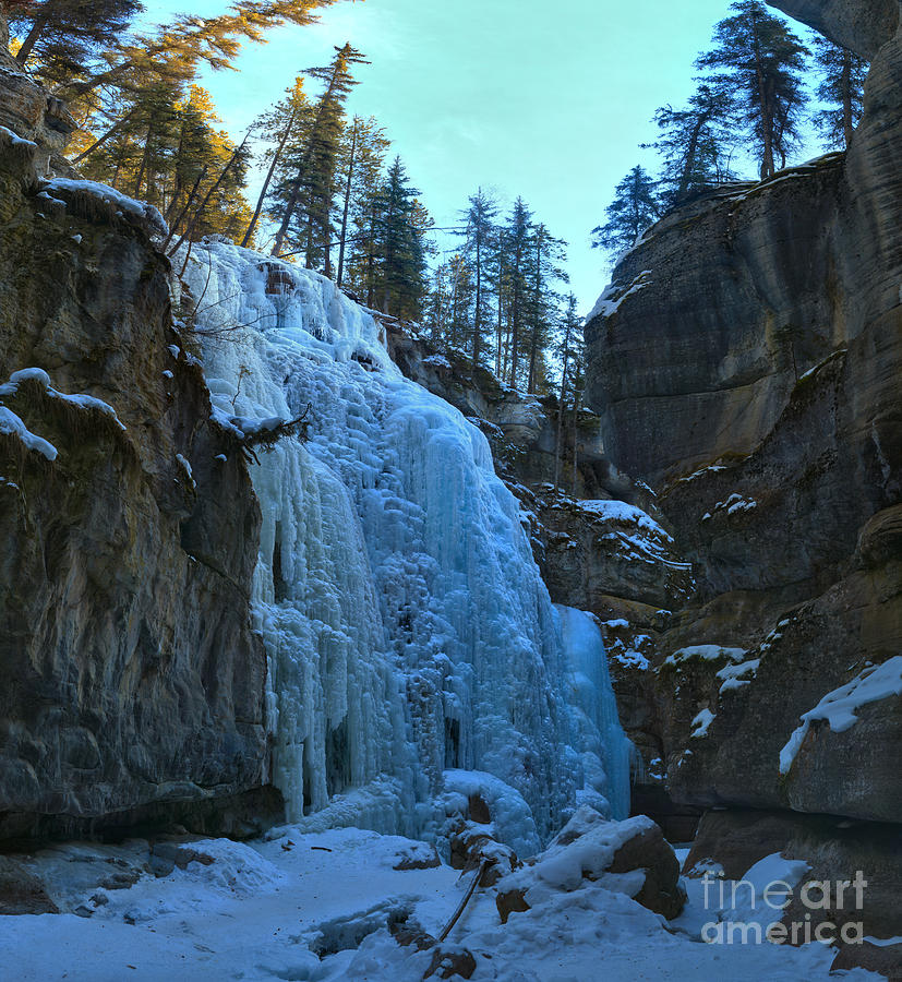Maligne Canyon Ice Flow Photograph by Adam Jewell