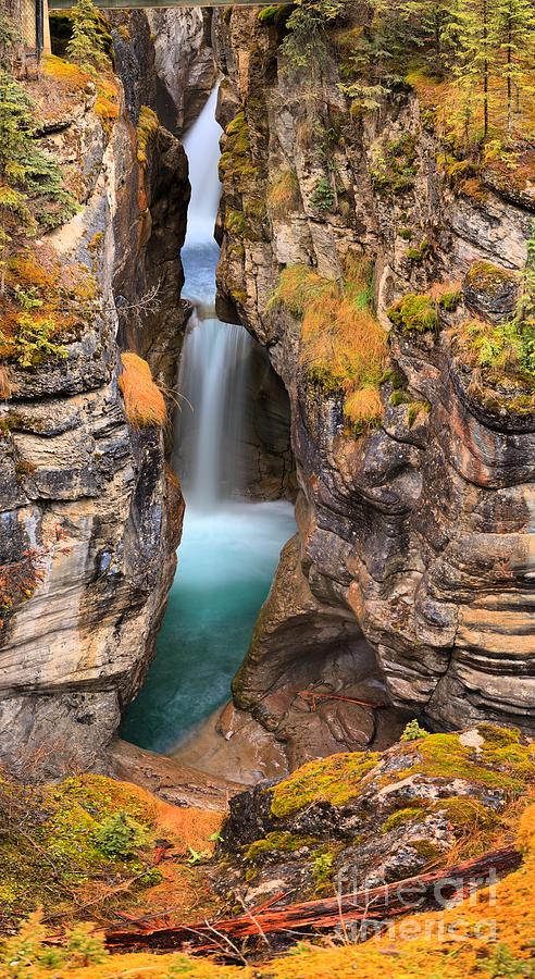 Maligne Canyon Trail Waterfall Photograph by Adam Jewell - Fine Art America